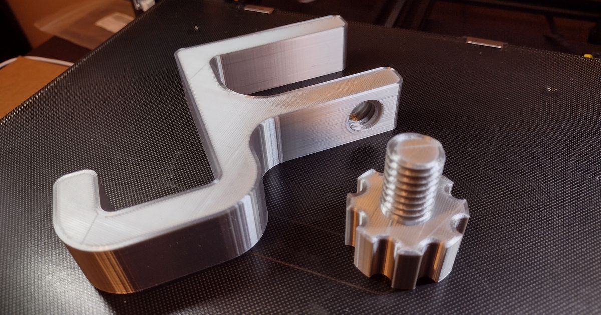 Headphones Holder Clamp On by southbaygsr Download free STL model