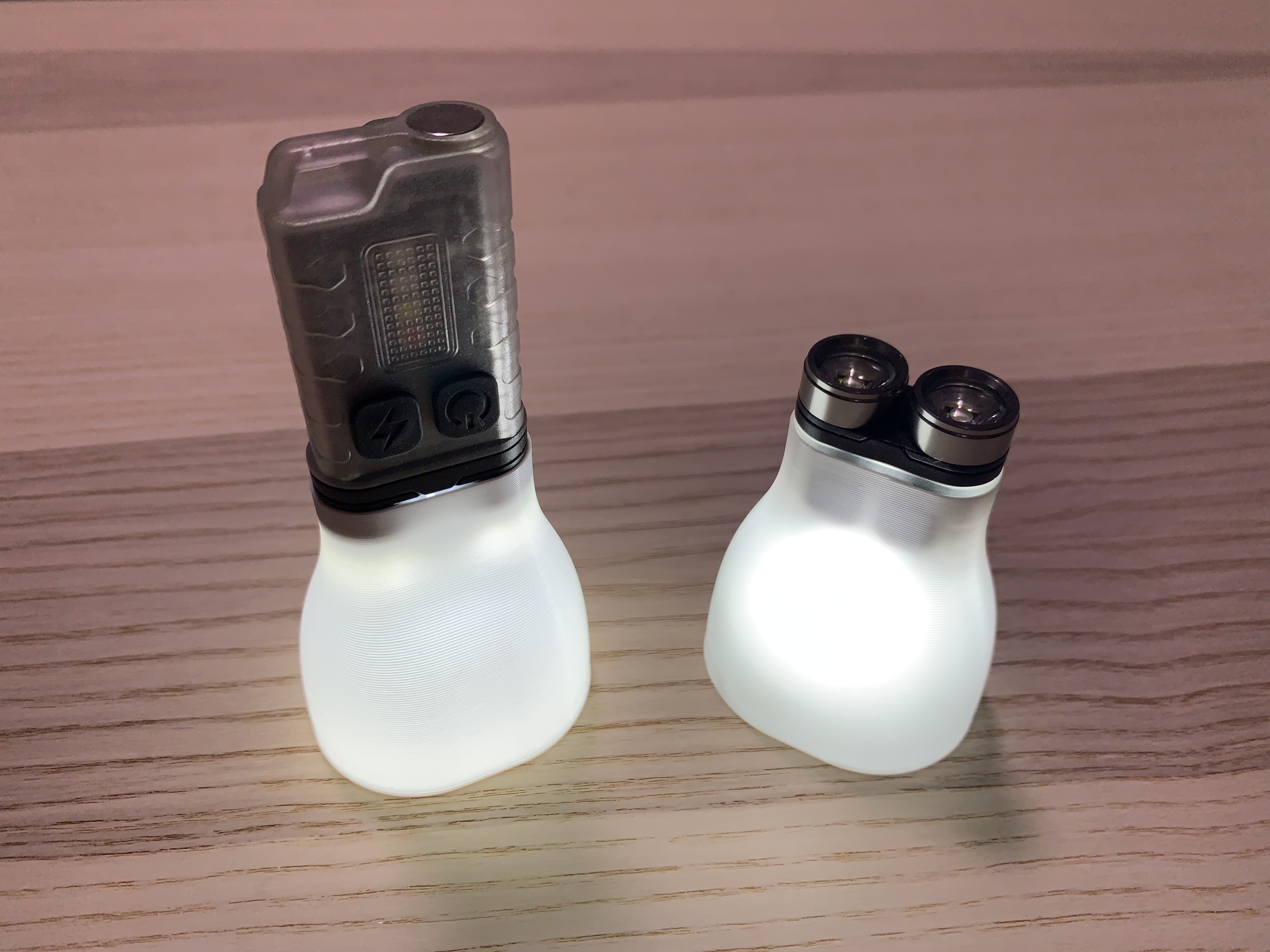 EDC Flashlight V3 Light Diffuser - Vase Mode Printing