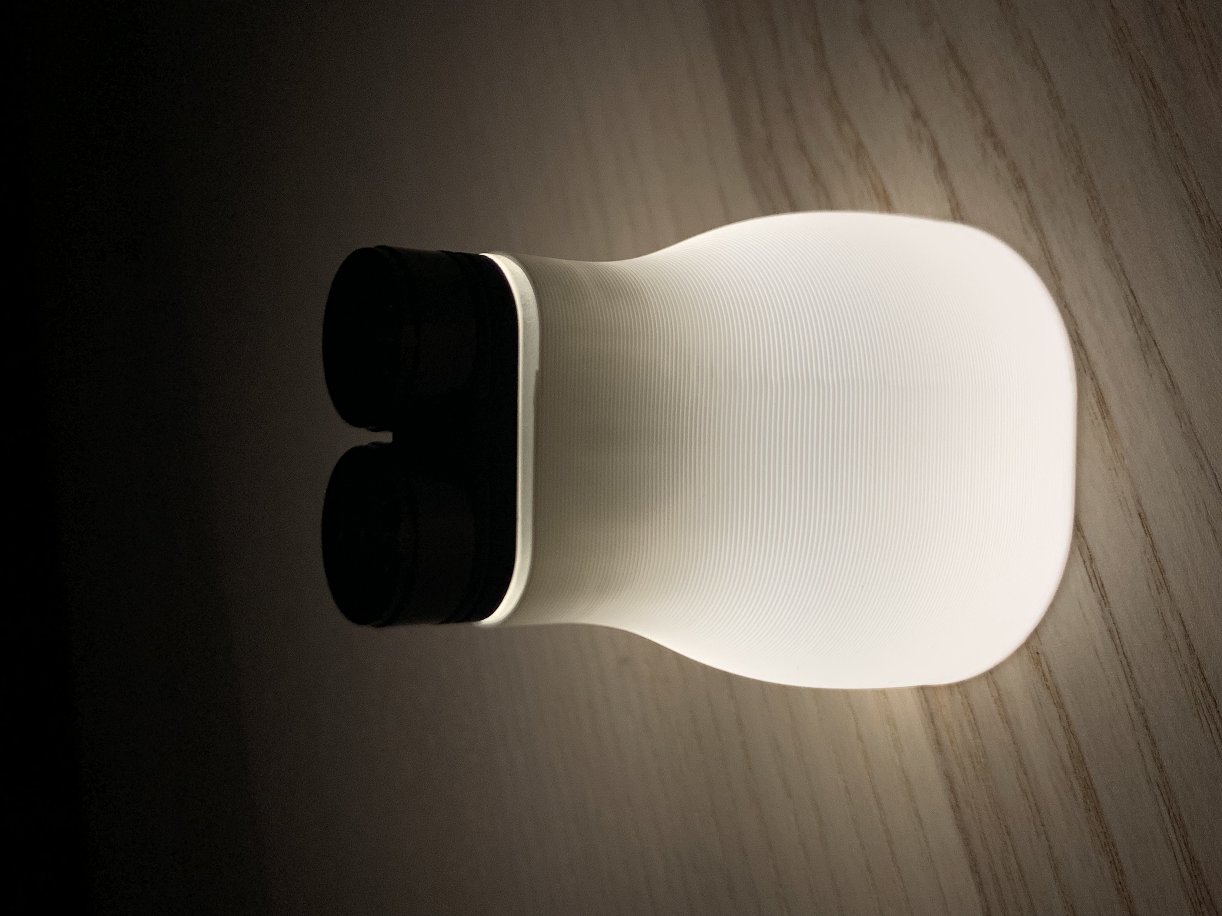 EDC Flashlight V3 Light Diffuser - Vase Mode Printing by Tom Ben ...