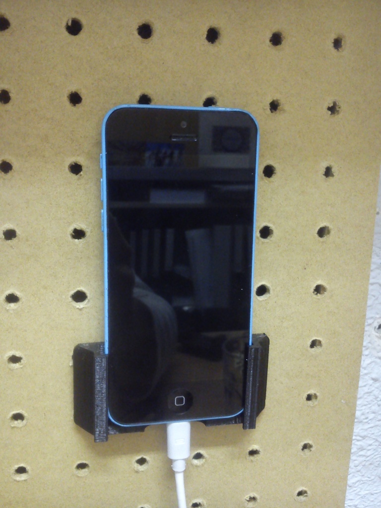 iPhone 5C pegboard holder
