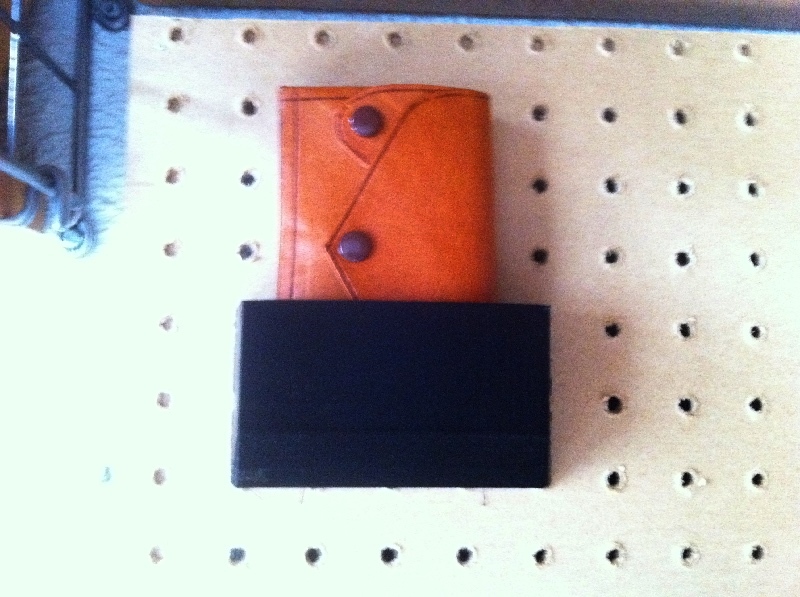 Wallet pegboard holder