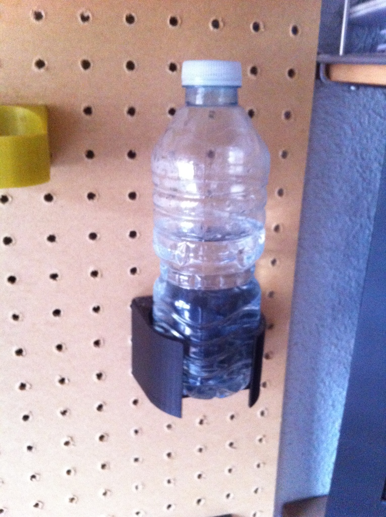 Bottle pegboard holder by diegotrap Download free STL model