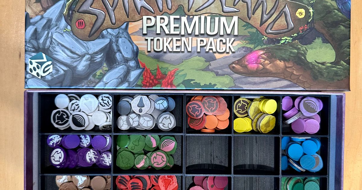 Spirit Island Presence Tokens Trays For Premium Token Box By Jrec