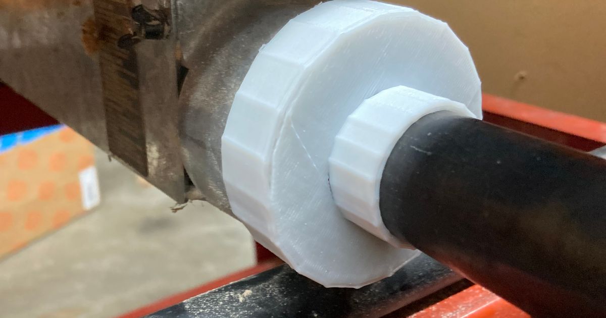 Dewalt table saw to shop vac adapter by thearduinoguy Download free