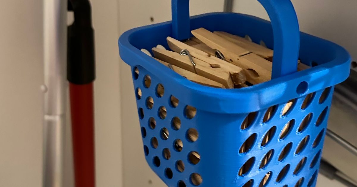 Mini laundry basket by kilinccagatay Download free STL model