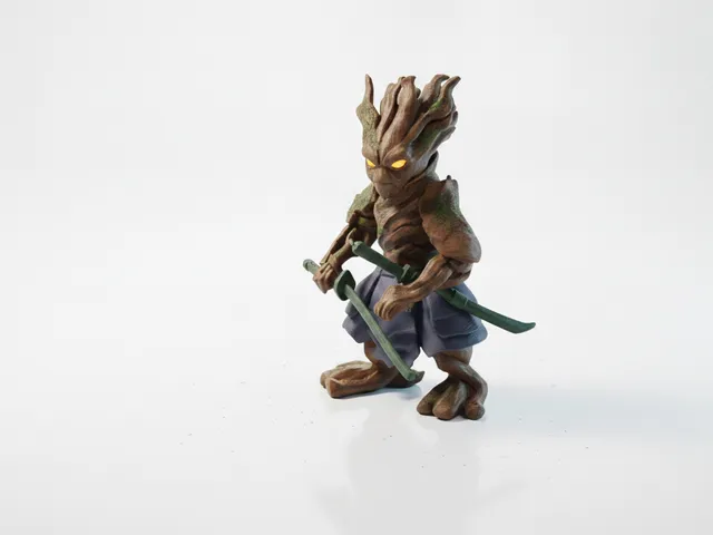 Samurai Groot Figurine Marvel 3D Printable