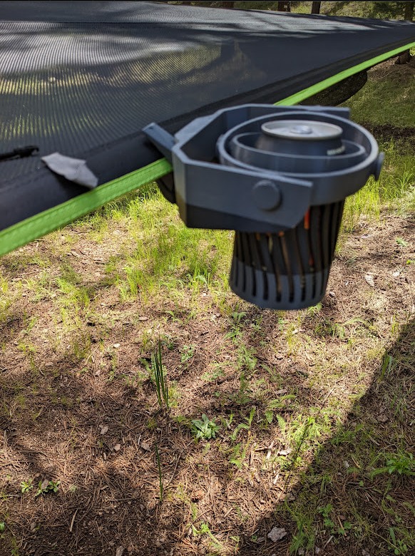 Clamping Camping Gimbaled Drink Holder by EyeZack Download free STL
