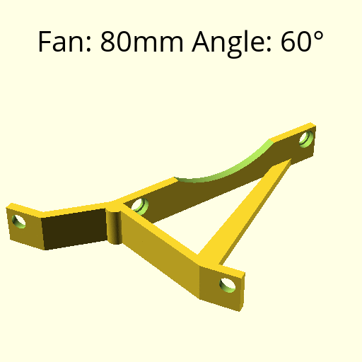 Simple Perfect Desktop Fan Stand (customizable) by quattro Download