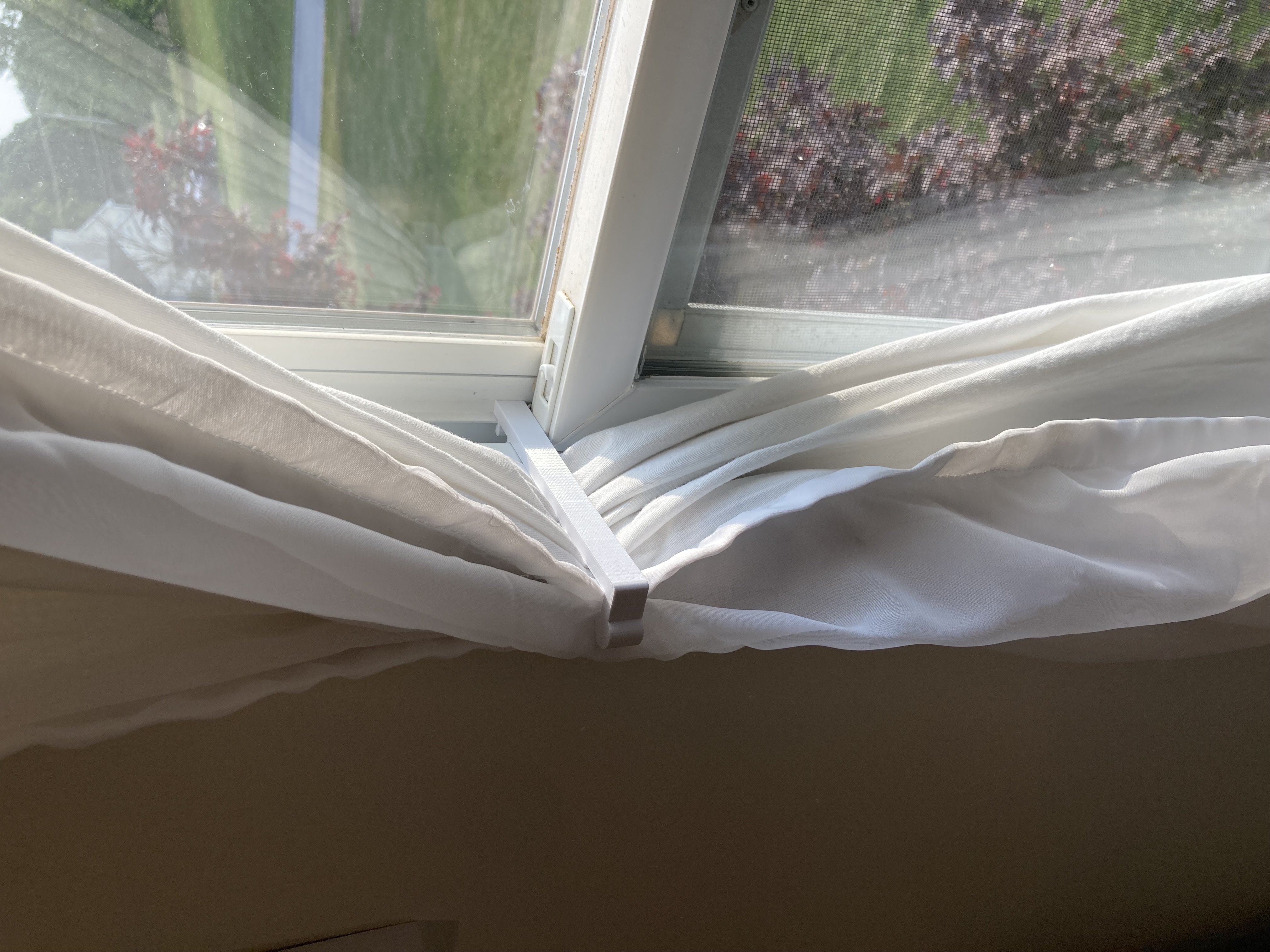 Vinyl Window Drape Holder