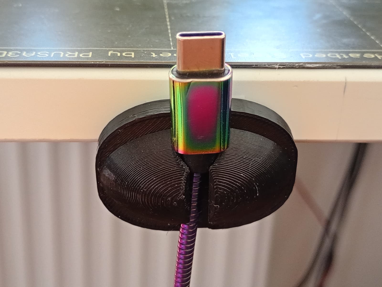 Simple Desk Cable Holder