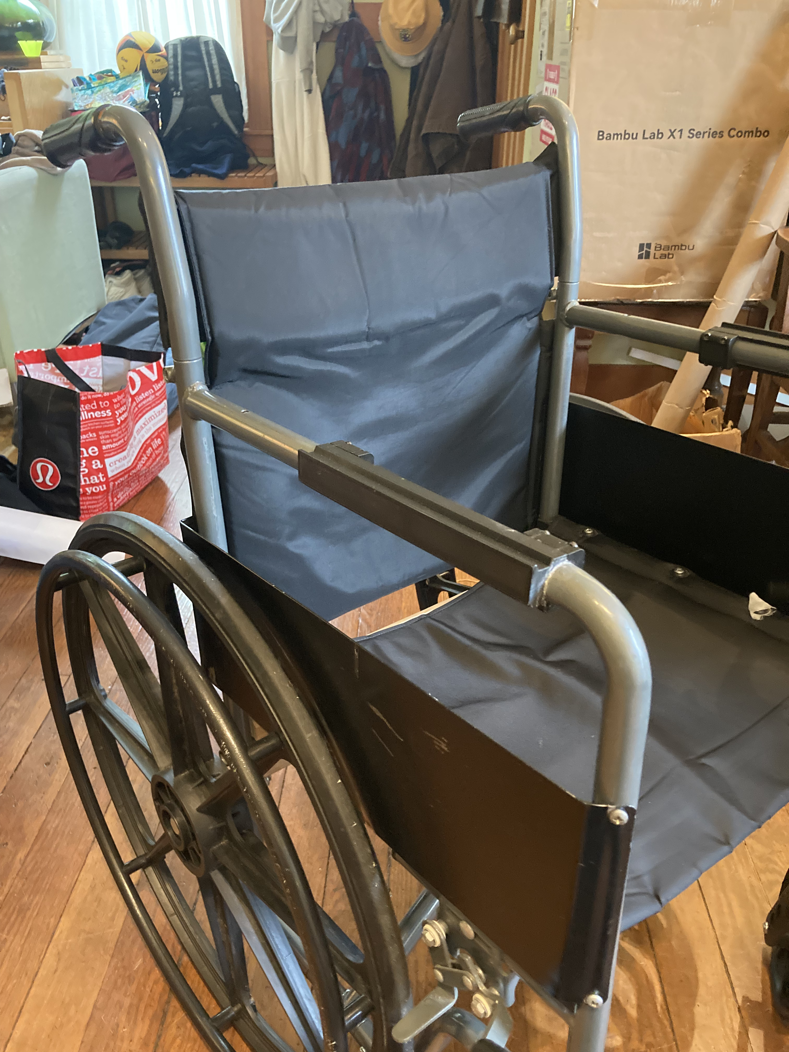 Wheelchair Mate - Manual chair universal attachment rail