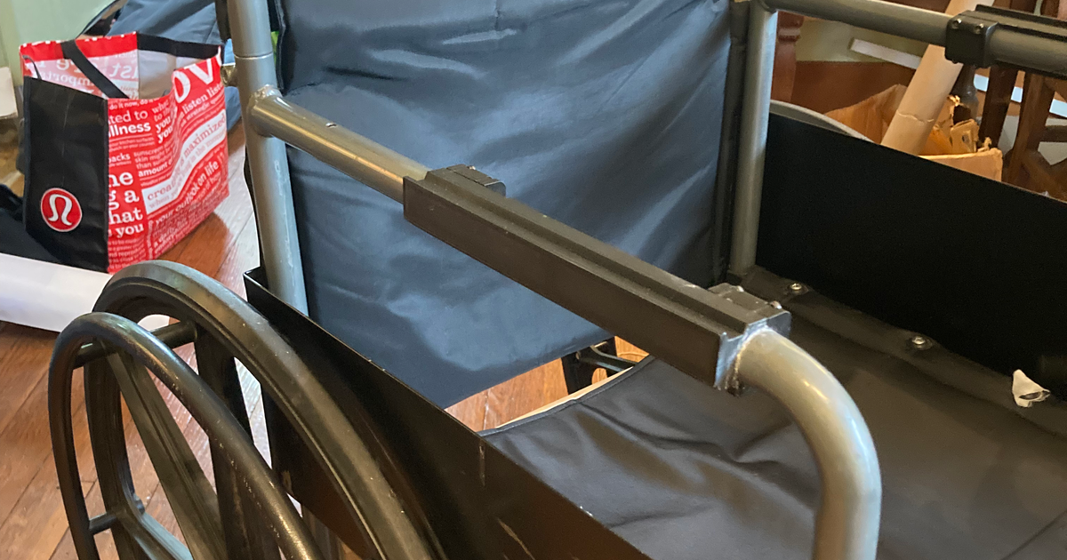 Wheelchair Mate Manual chair universal attachment rail by Wheelchair