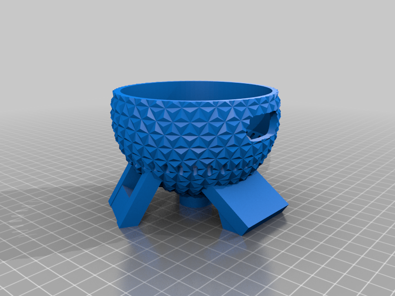 Epcot Spaceship Earth Amazon Echo Dot 2nd Gen Stand with Cover by