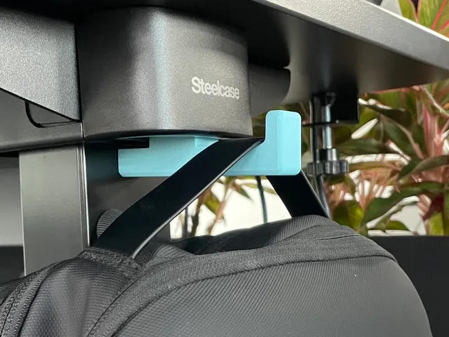 Steelcase Standing Desk Backpack Hook