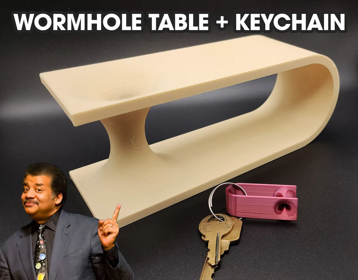 Wormhole Table + Keychain by Triple G Workshop | Download free STL ...