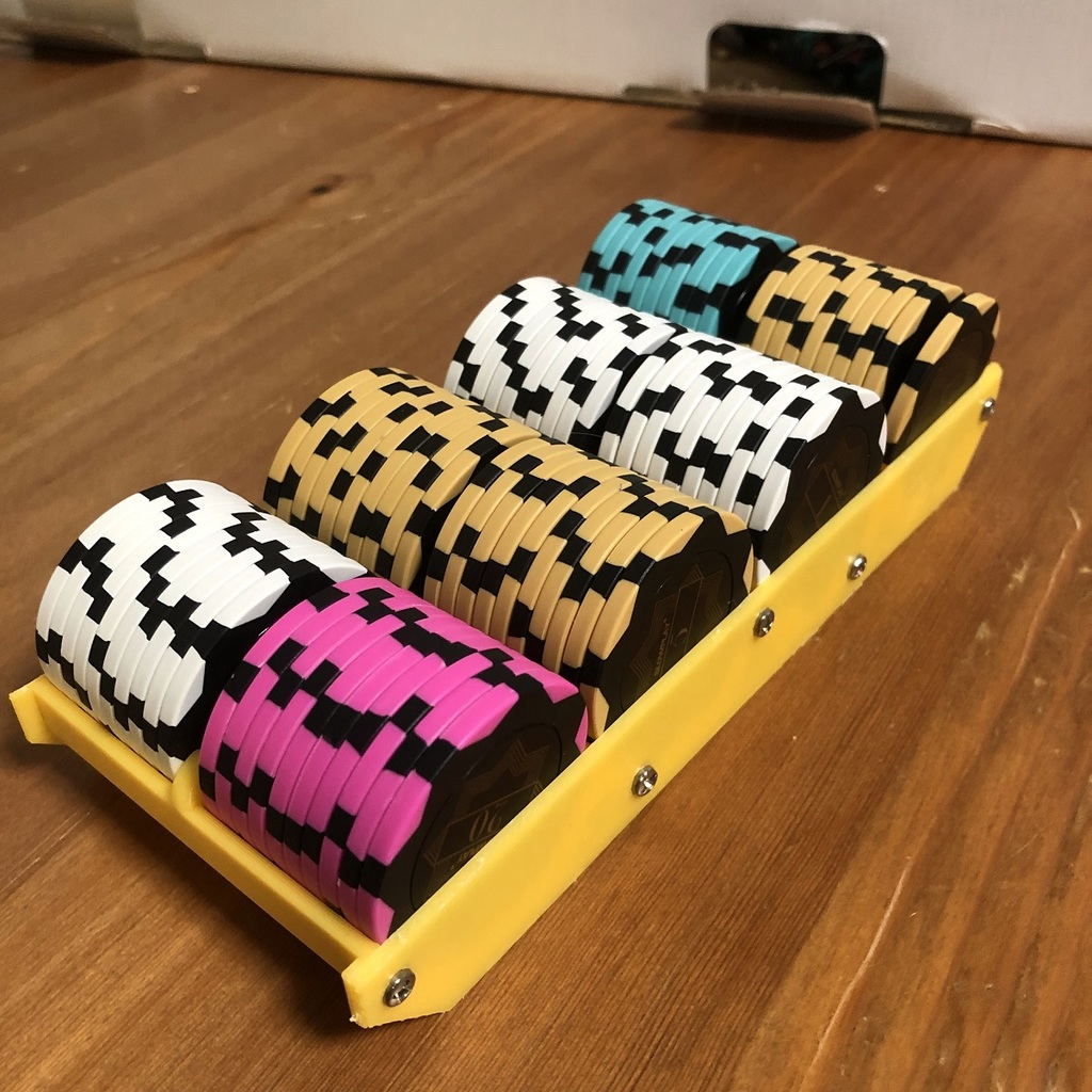 Poker Chip Holder (10 x 4 x 2 chips) by 豉諗彈 | Download free STL model ...