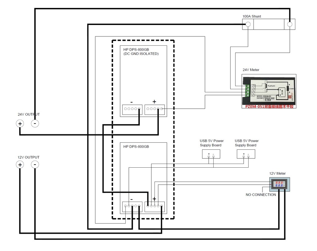 24V 82A DUAL HP DPS-800GB Power Supply Housing by 豉諗彈 | Download free ...