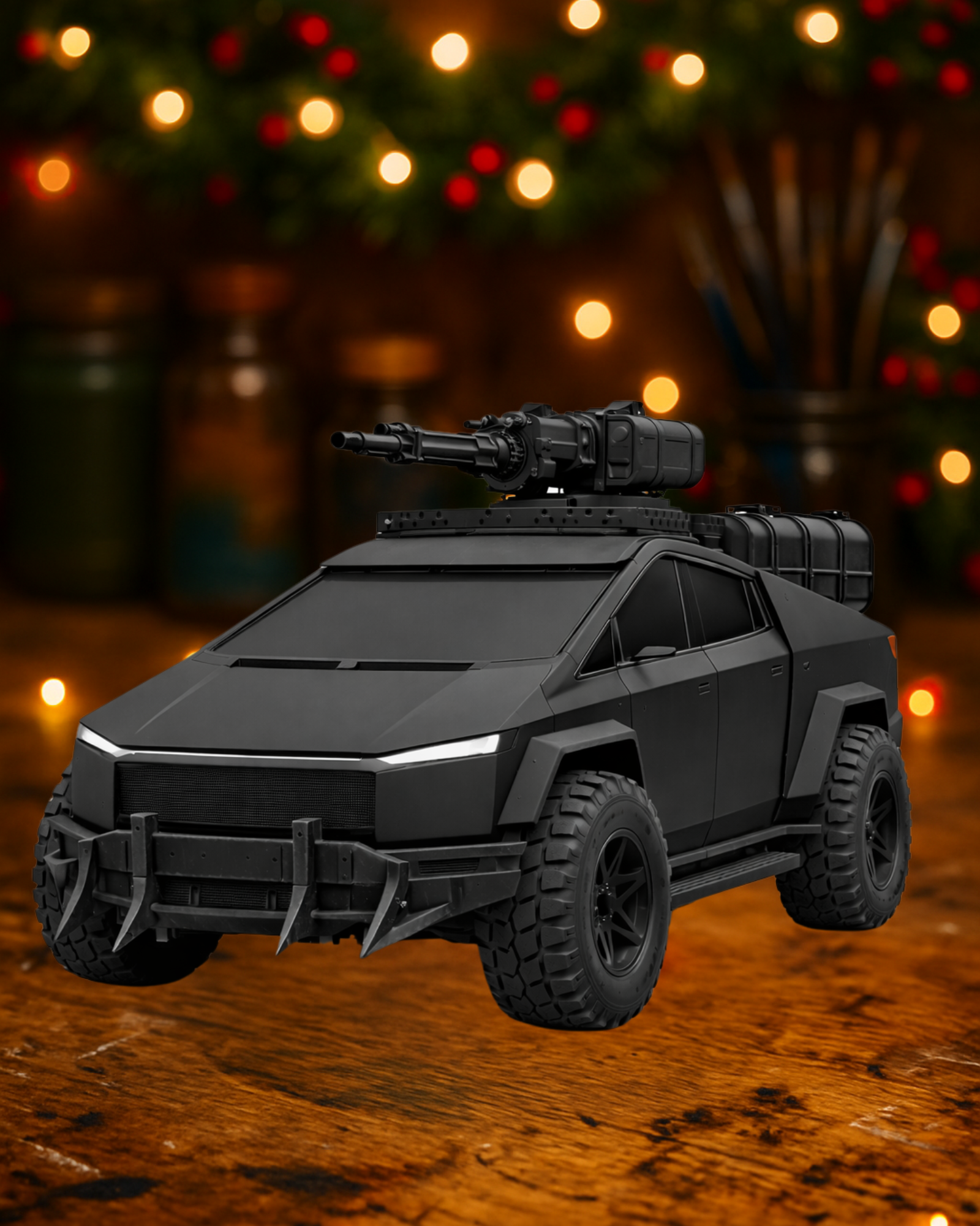 Tesla Cybertruck Armored Sculpture | Mad Max Style
