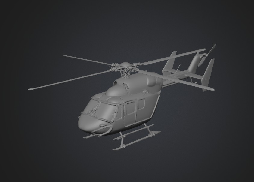 ADAC Rescue Helicopter 3D model