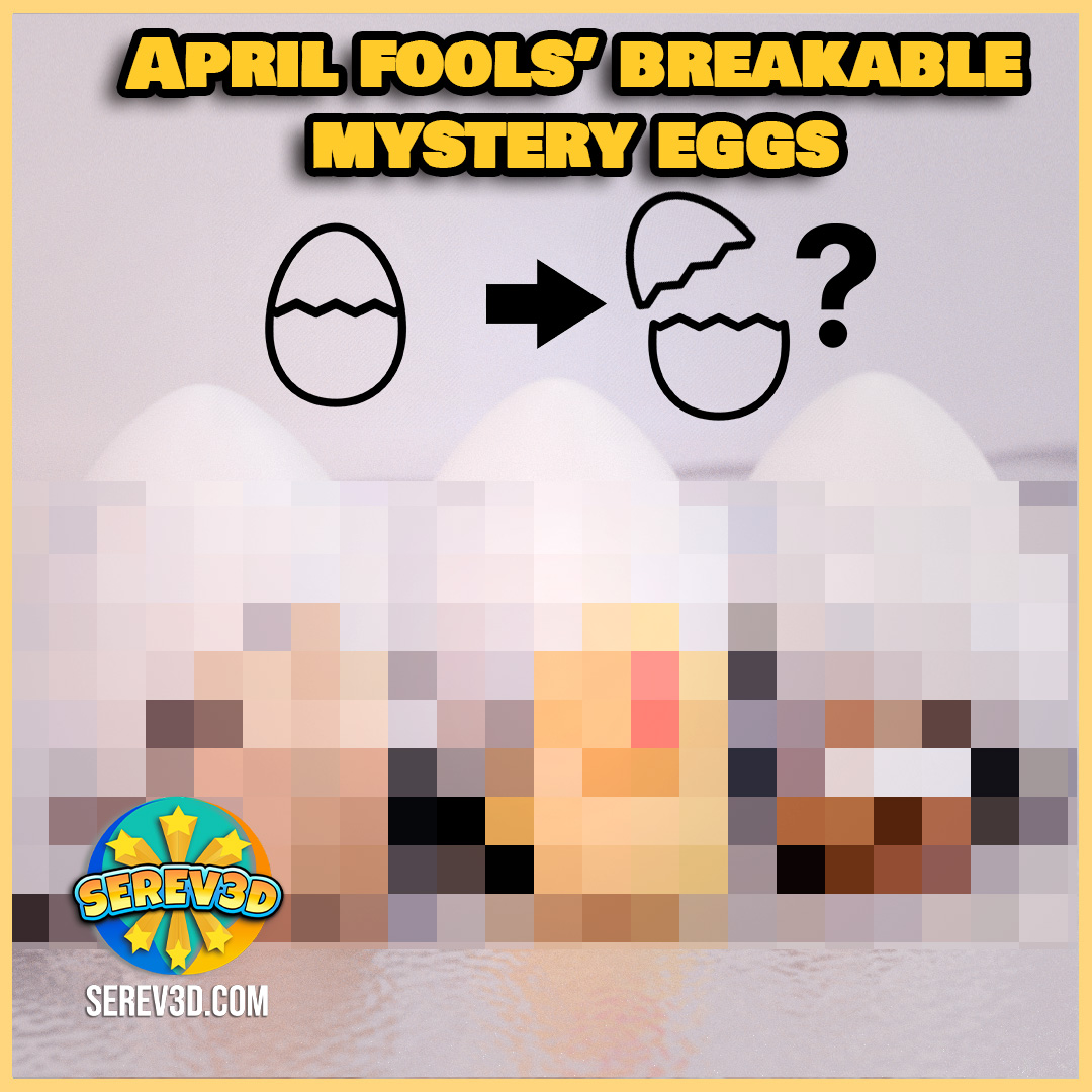 April Fools Breakable Mystery Easter Eggs