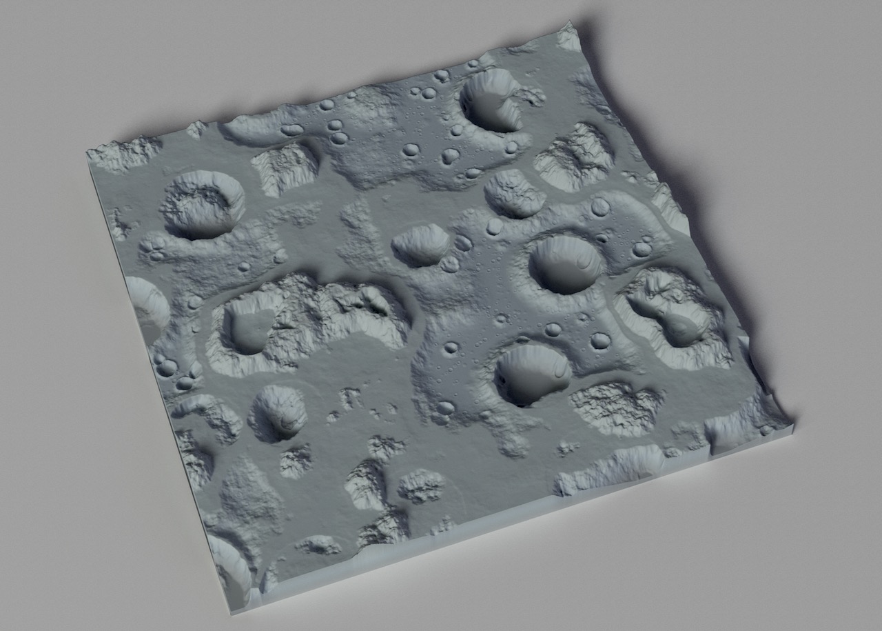 Moonscape Terrain - Wall Decor - Prop