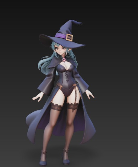 sexy witch anime style — thumbnail 4