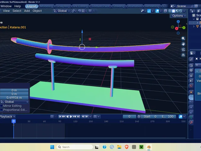 Katana (with stand)