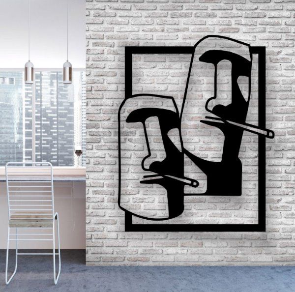WallArt Moai