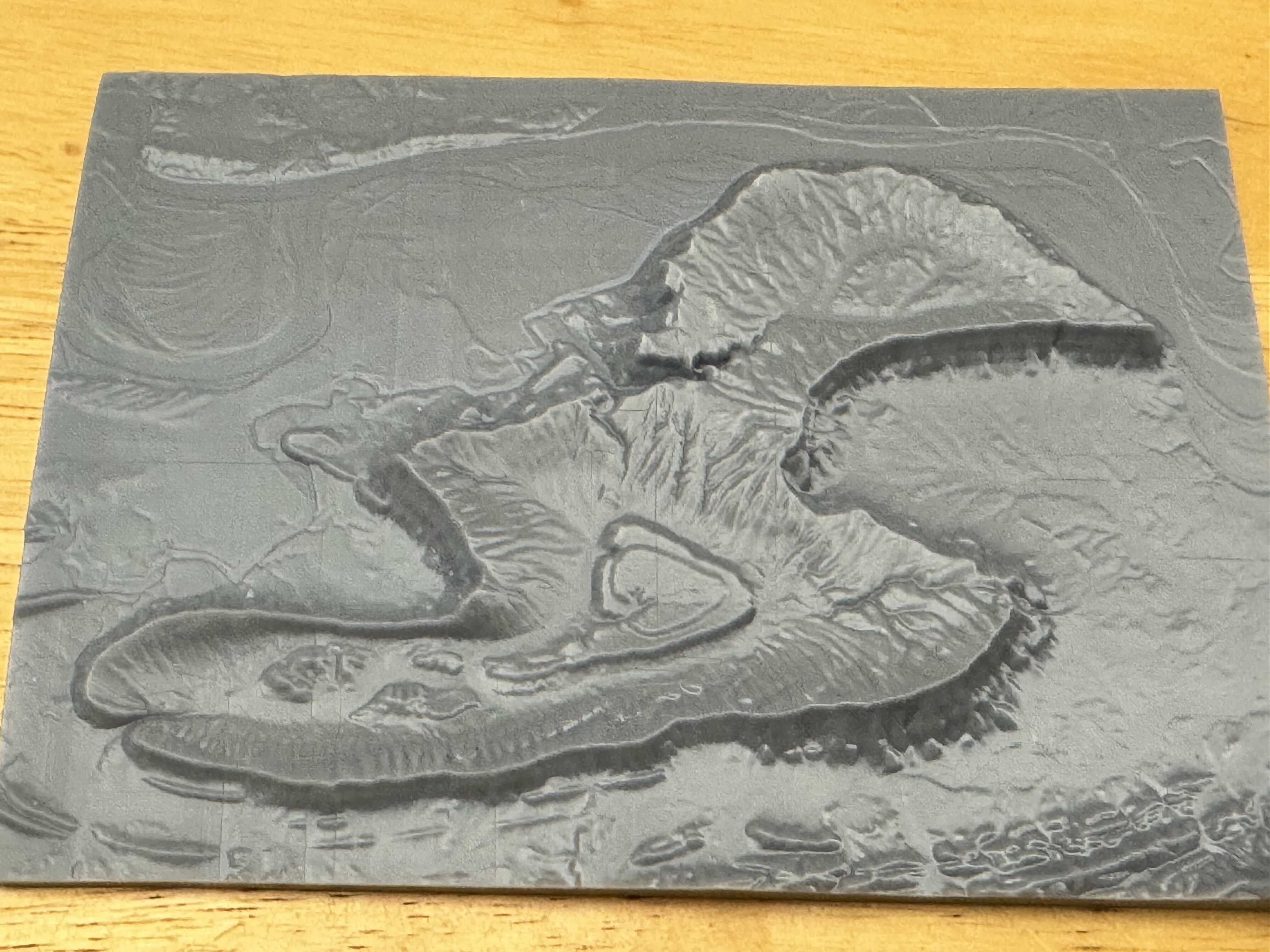 Petit Jean Mountain, Arkansas 3D terrain model / elevation map