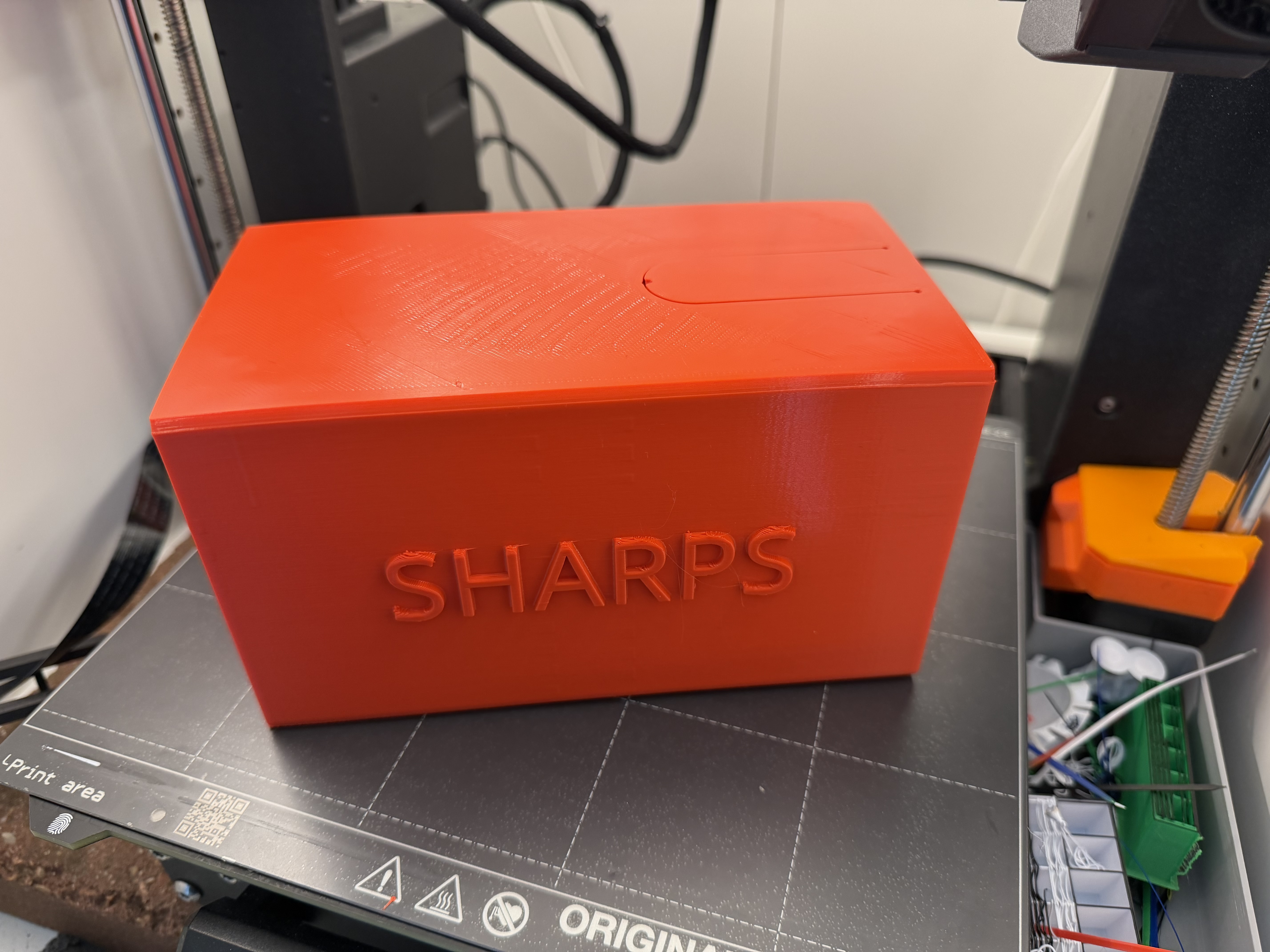 Smaller Sealed Syringe Disposal Box - Print in Place - No Supports