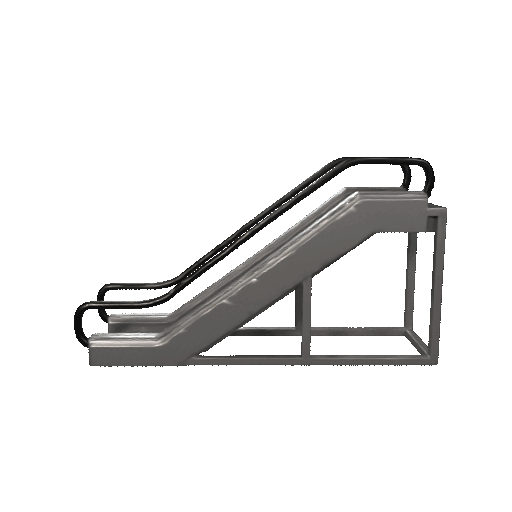 Miniatura 2 do modelo 3D Low Poly Escalator