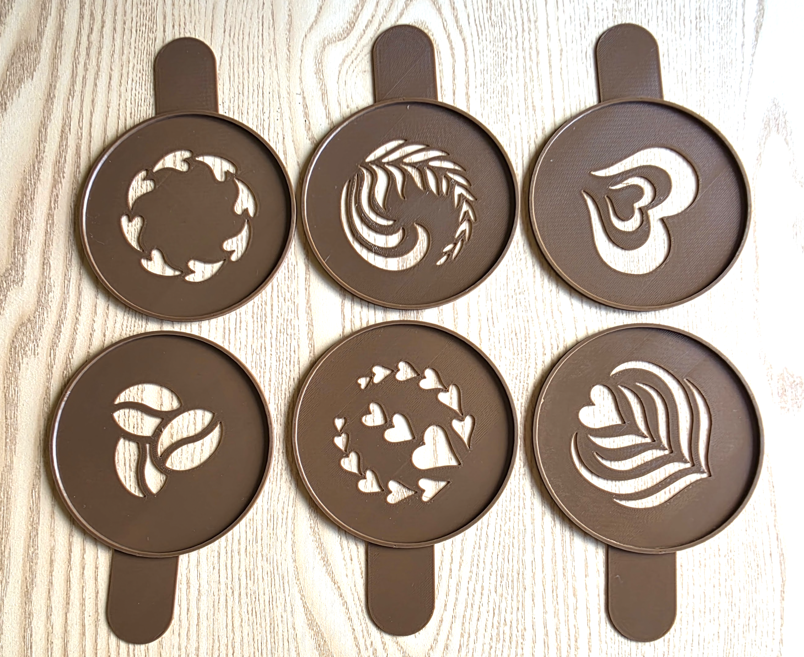 Various coffee stencils