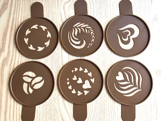 Various coffee stencils