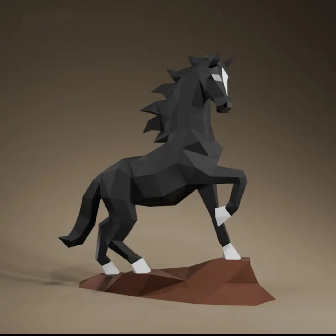 Low poly Horse — miniatura 3
