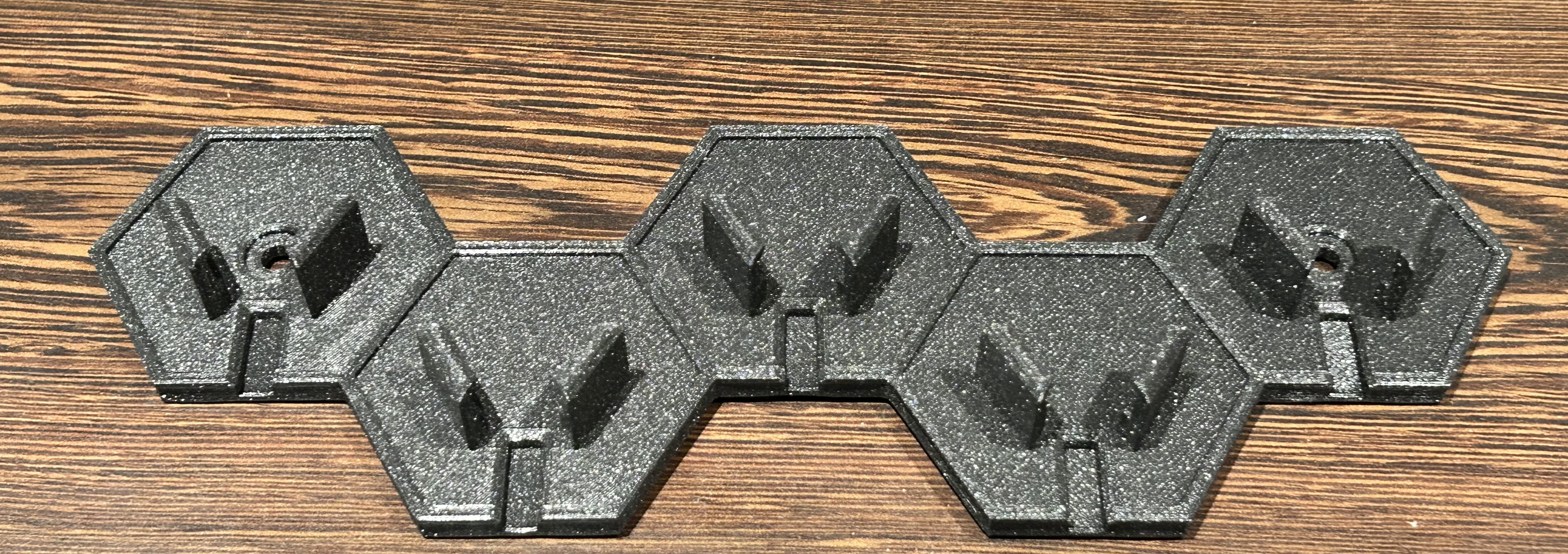 Modern Key Hanger Remix with  screw head counterbore