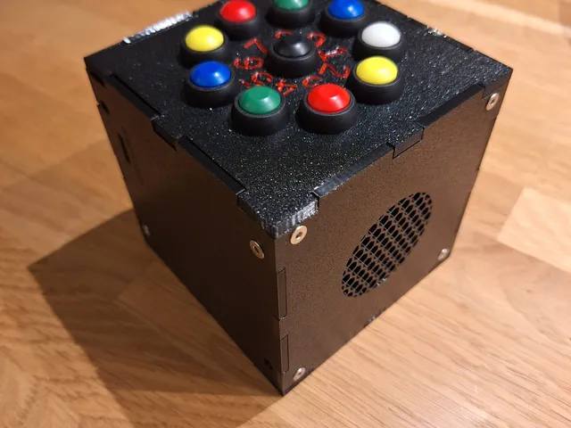 Cube Enclosure for ELV MP3 Mini Sound Module MSM-5 with 10 Push Buttons