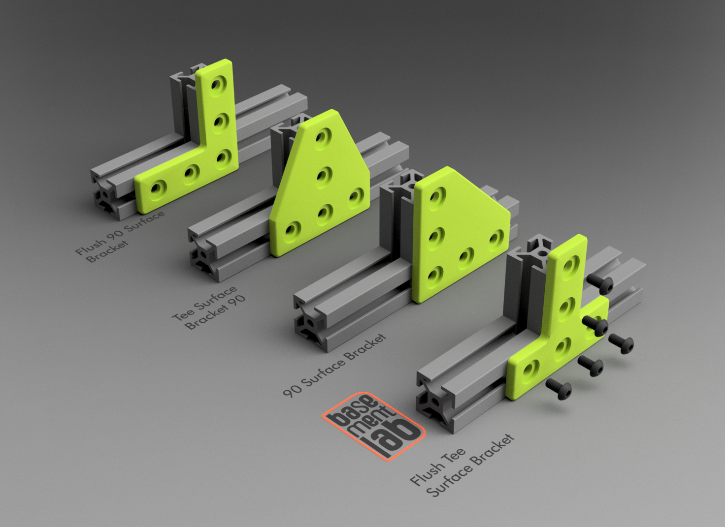 2020 / 3030 / 4040 T-Slot Framing Structural Brackets