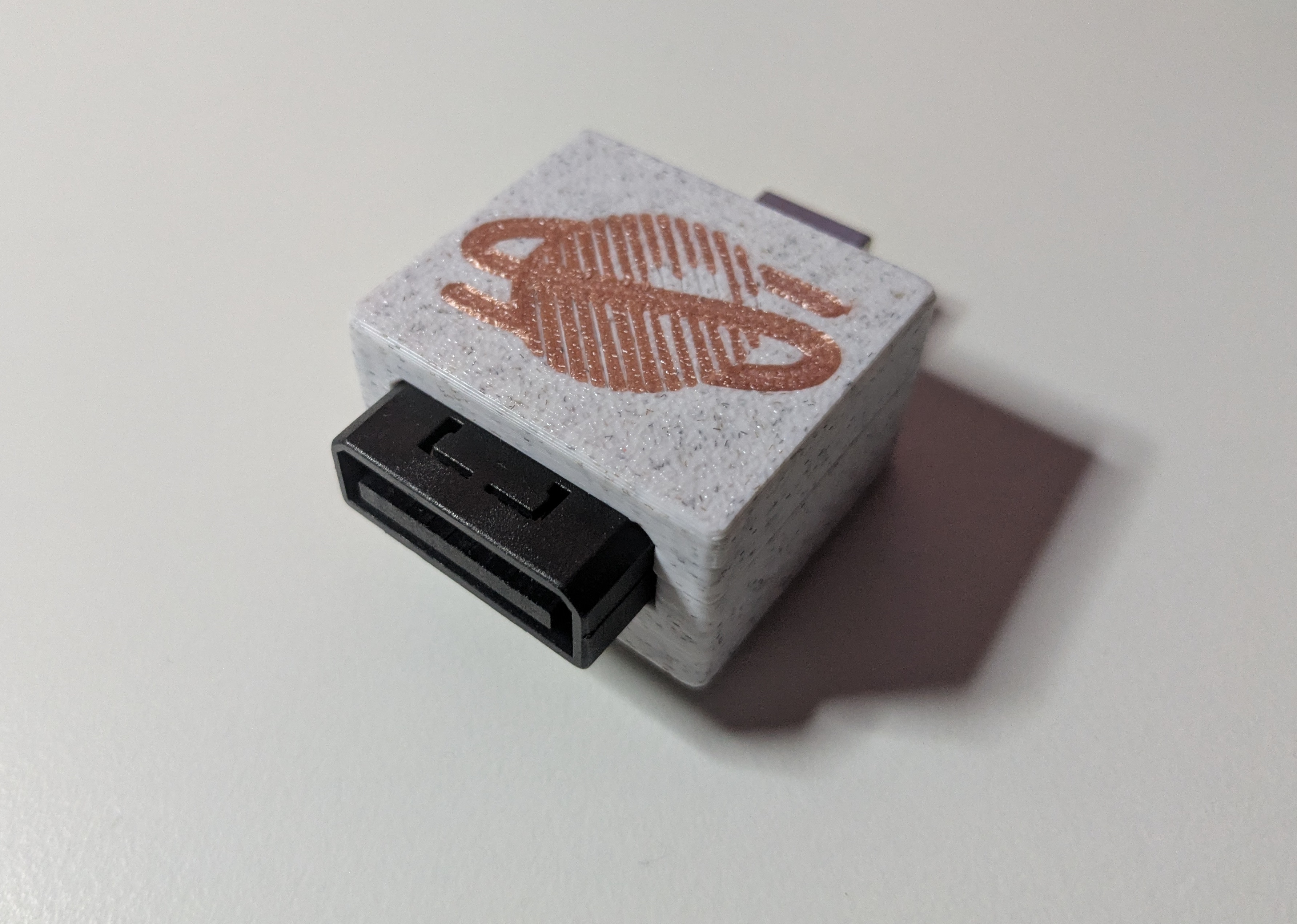 MiSTer FPGA Sega Saturn SNAC Adapter Shell with logo