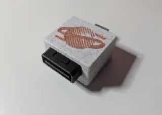 MiSTer FPGA Sega Saturn SNAC Adapter Shell with logo
