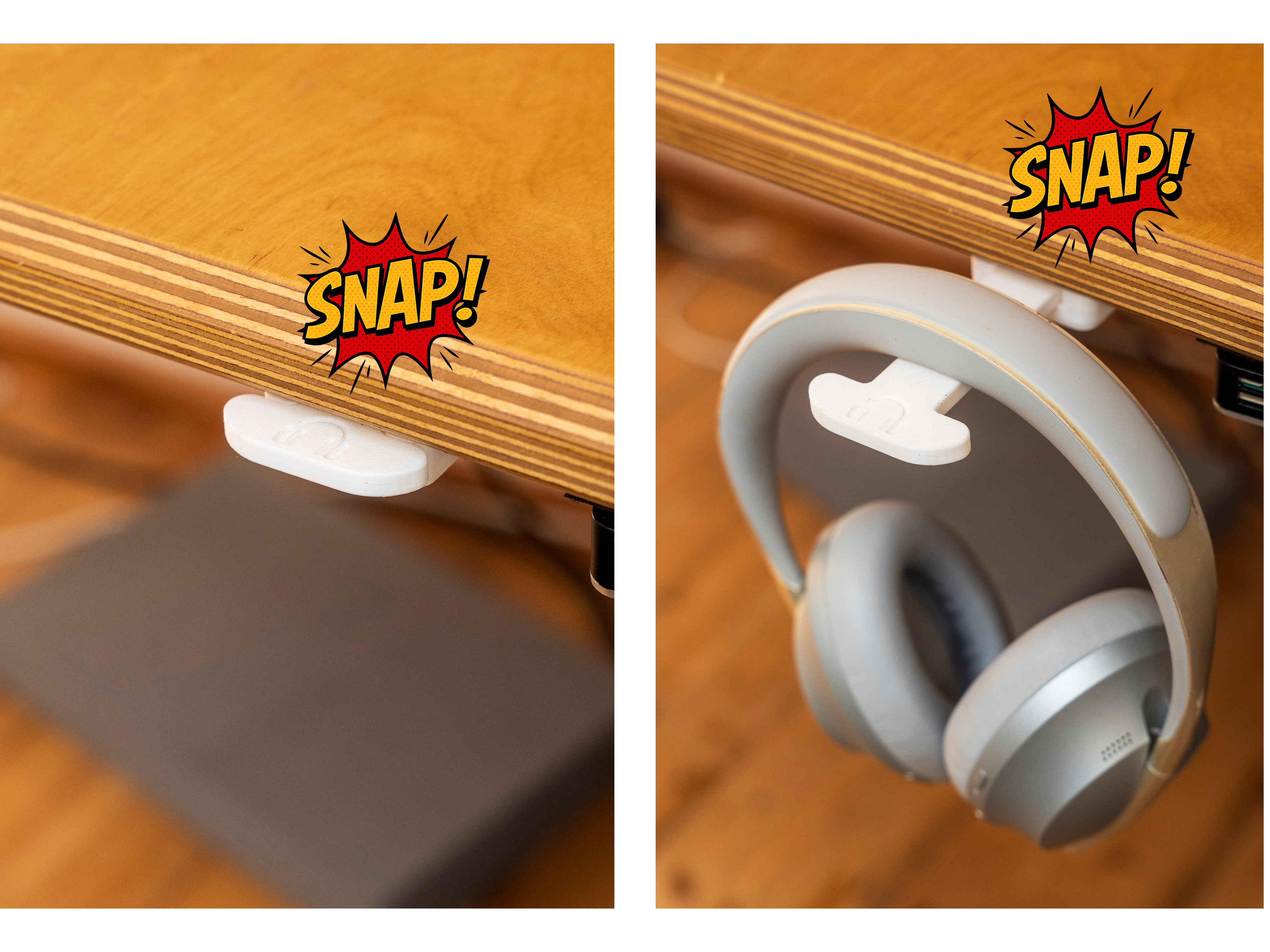 Minimalistic Headphone Holder - 40 minutes print