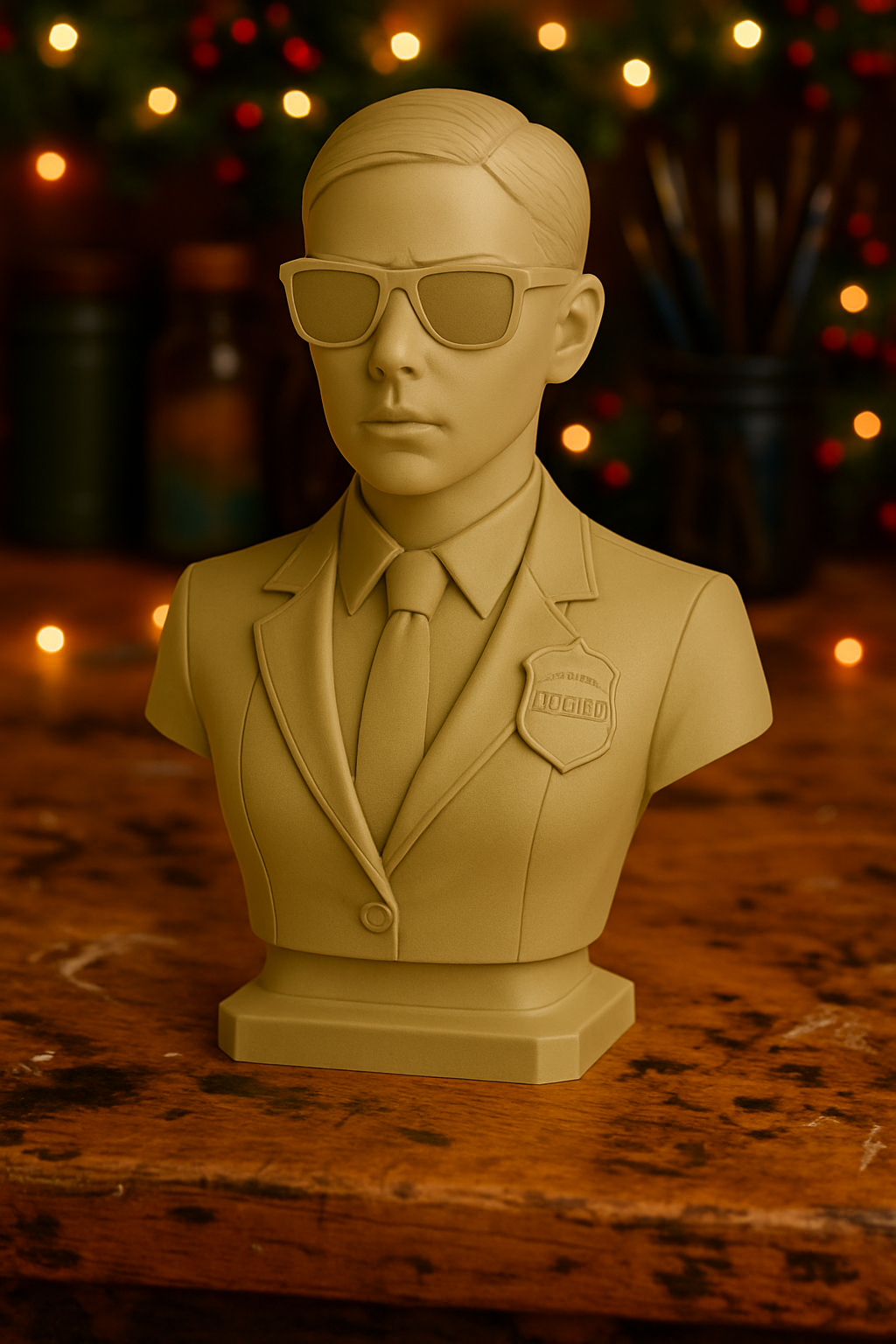 Minimalist Female Detective Bust