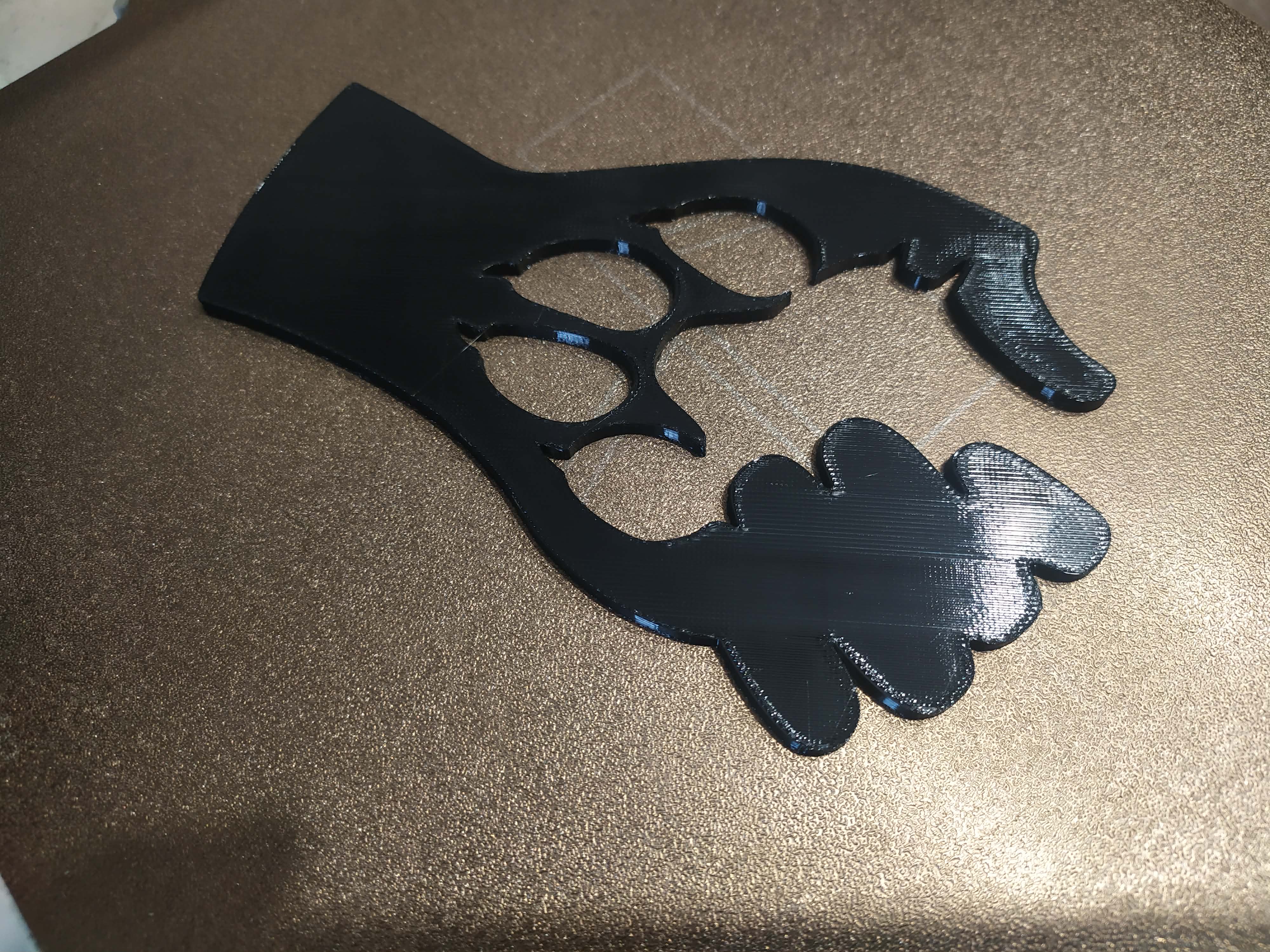 Hand and Paw. Wall panel 3D model by Pavel Makarenko