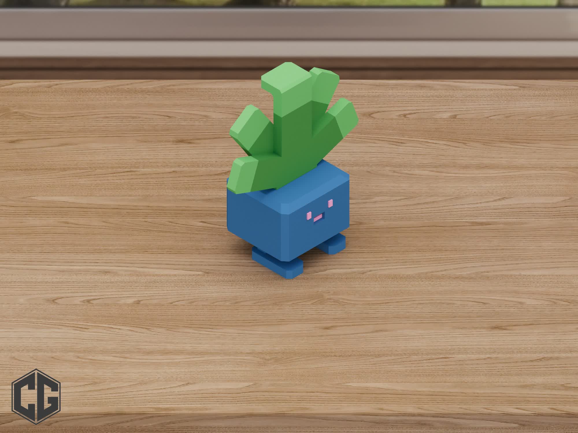 Miniatura 2 do modelo 3D Oddish Pokemon Multipart