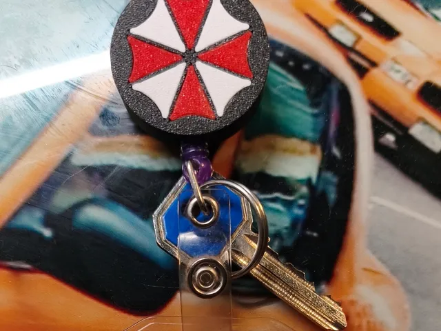 Resident Evil Umbrella Corporation Badge Reel Cover