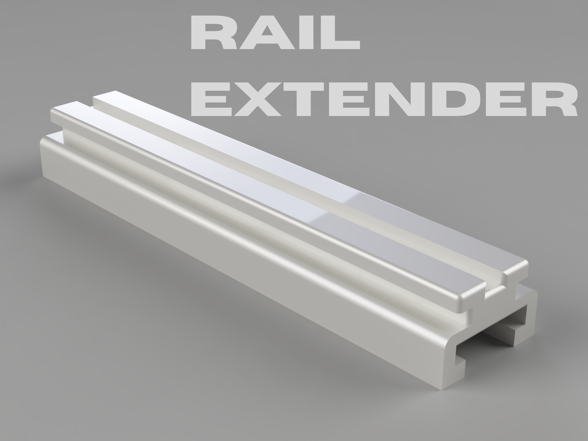 Nerf Blaster Rail Extender — 120mm | No Hardware Required