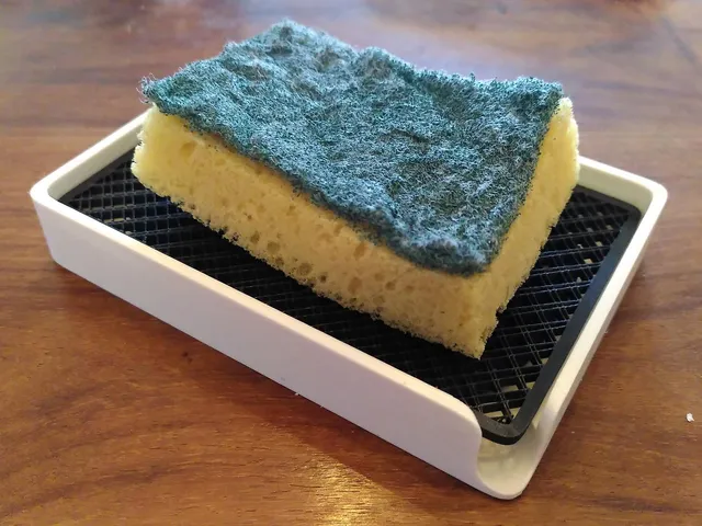 Sponge or soap holder with soap savior drawer