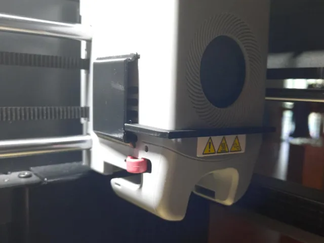 FlashForge Adventurer 5m (AD5M) Hot end retainer with fan duct (silencer)