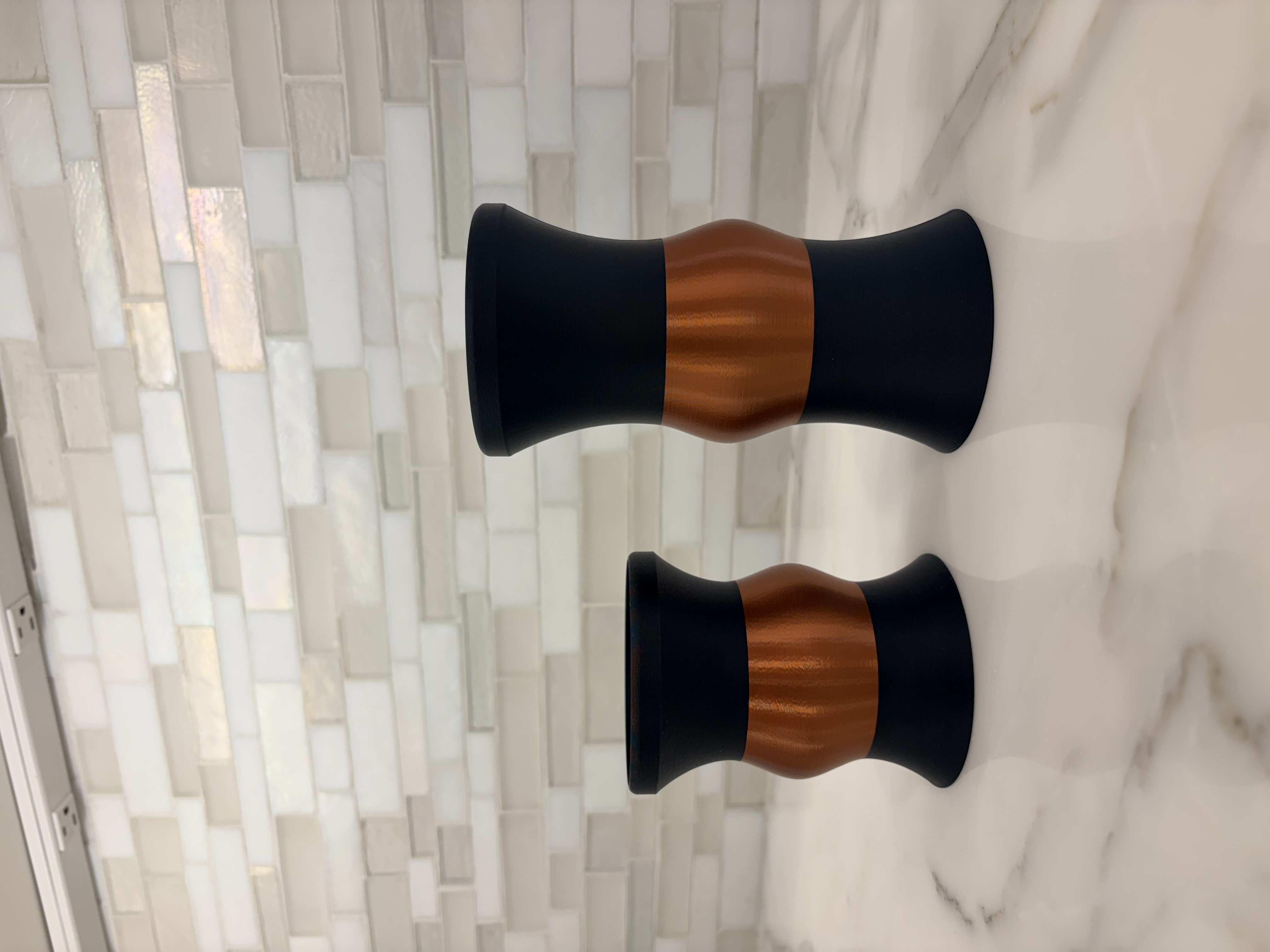 Copper Accent Candle Holder