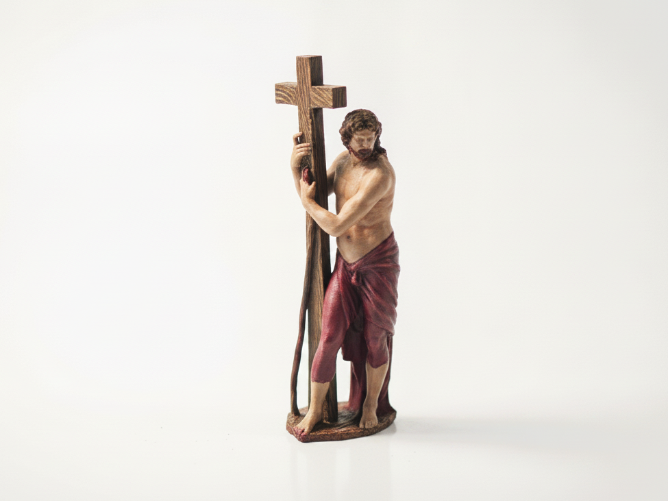 Iron Risen Christ Statue Classical Sculpture 3D Printable