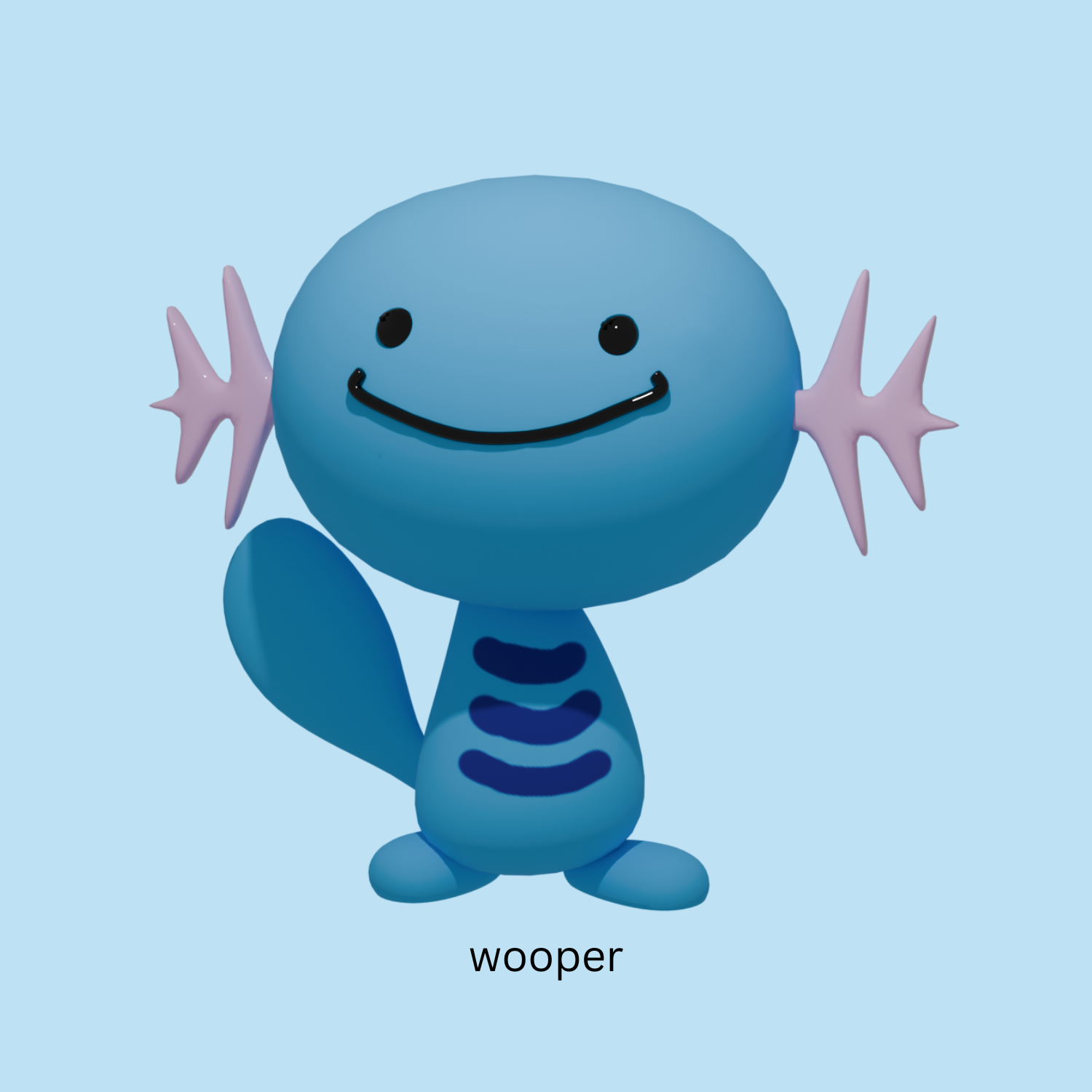 Wooper 3D model